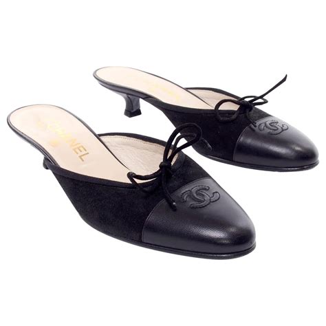 chanel ballet flat kitten heel mule|chanel flats for sale.